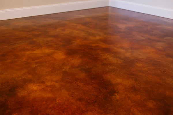 a red epoxy floor from Quality Concrete Contractor Georgetown in Hutto, TX - Hutto TX